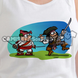 "Danzante con Jack Sparrow" Camiseta tirantes para chica