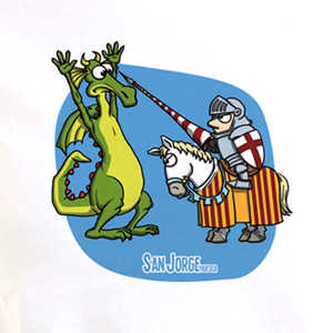 Camiseta Chica San Jorge y el Dragón