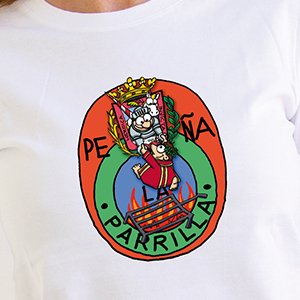Camiseta "Peña La Parrilla" de Huesca para chica